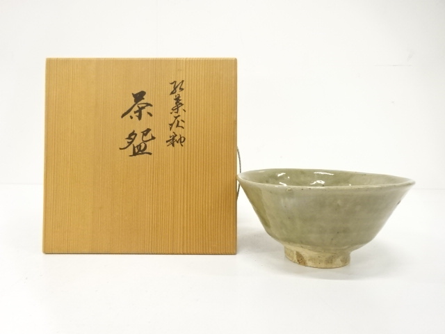 JAPANESE TEA CEREMONY / TEA BOWL CHAWAN / ASH GLAZE / ARTISAN WORK